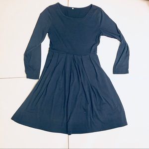 ZESICA Dresses - ZESICA long sleeve Navy swing dress ZESICA Dresses - ZESICA long sleeve Navy swing dress